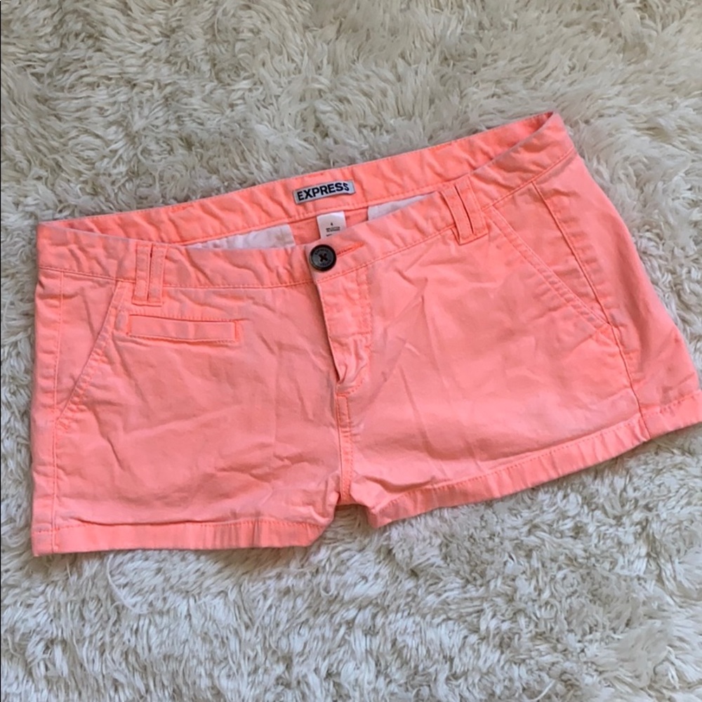 Express hot pink shorts